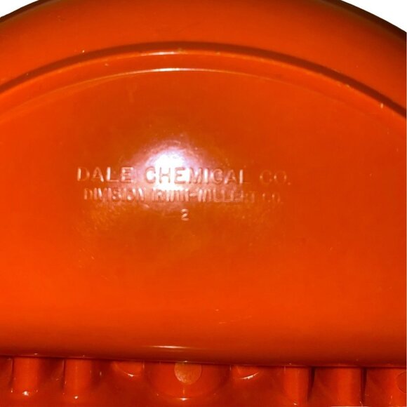 Vintage Dale Chemical Co. Orange Divided Serving Dish - Picture 4 of 8